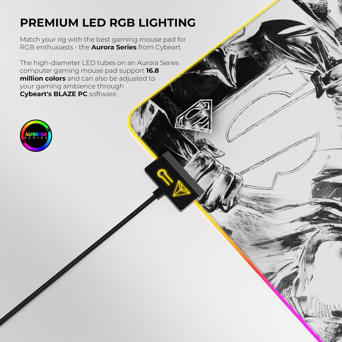 Superman Jim Lee Edition Gaming Mouse Pad - Velora