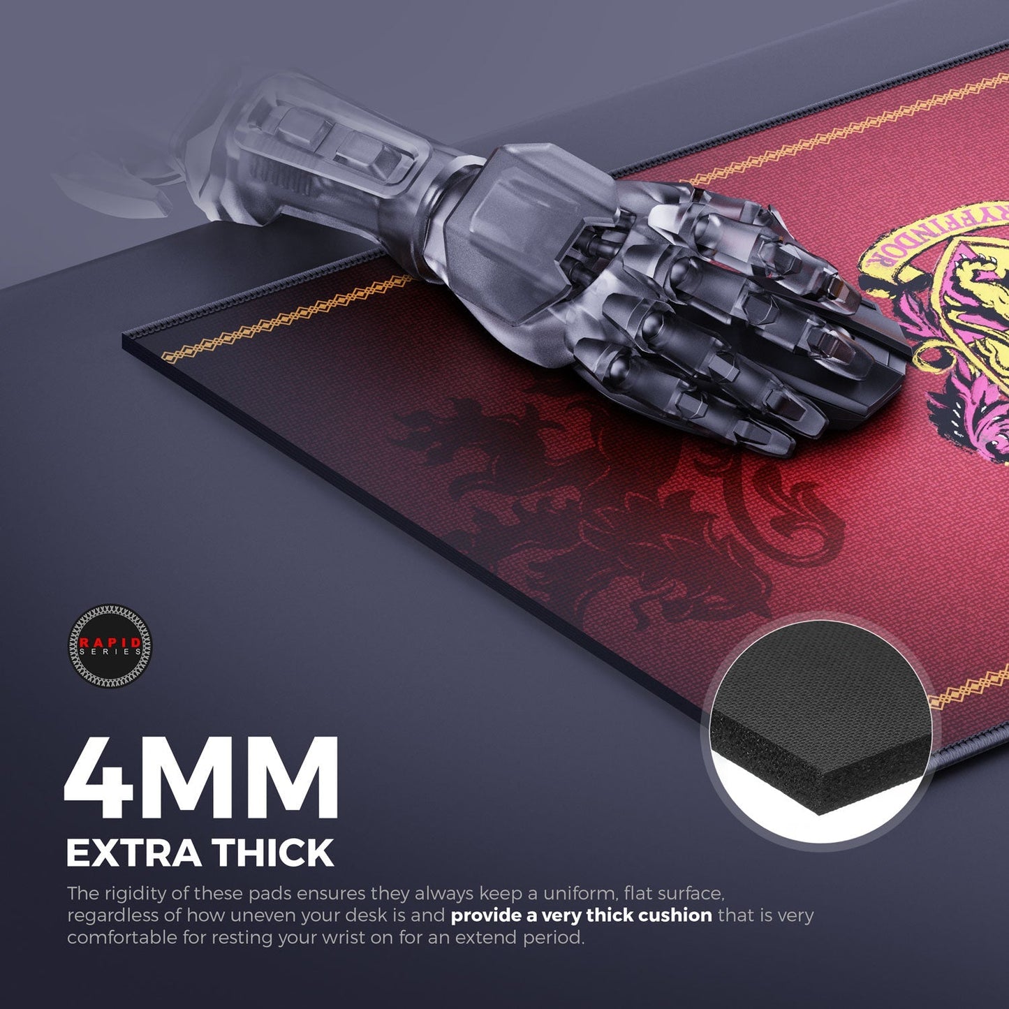 Gryffindor Classic Gaming Mouse Pad - Velora
