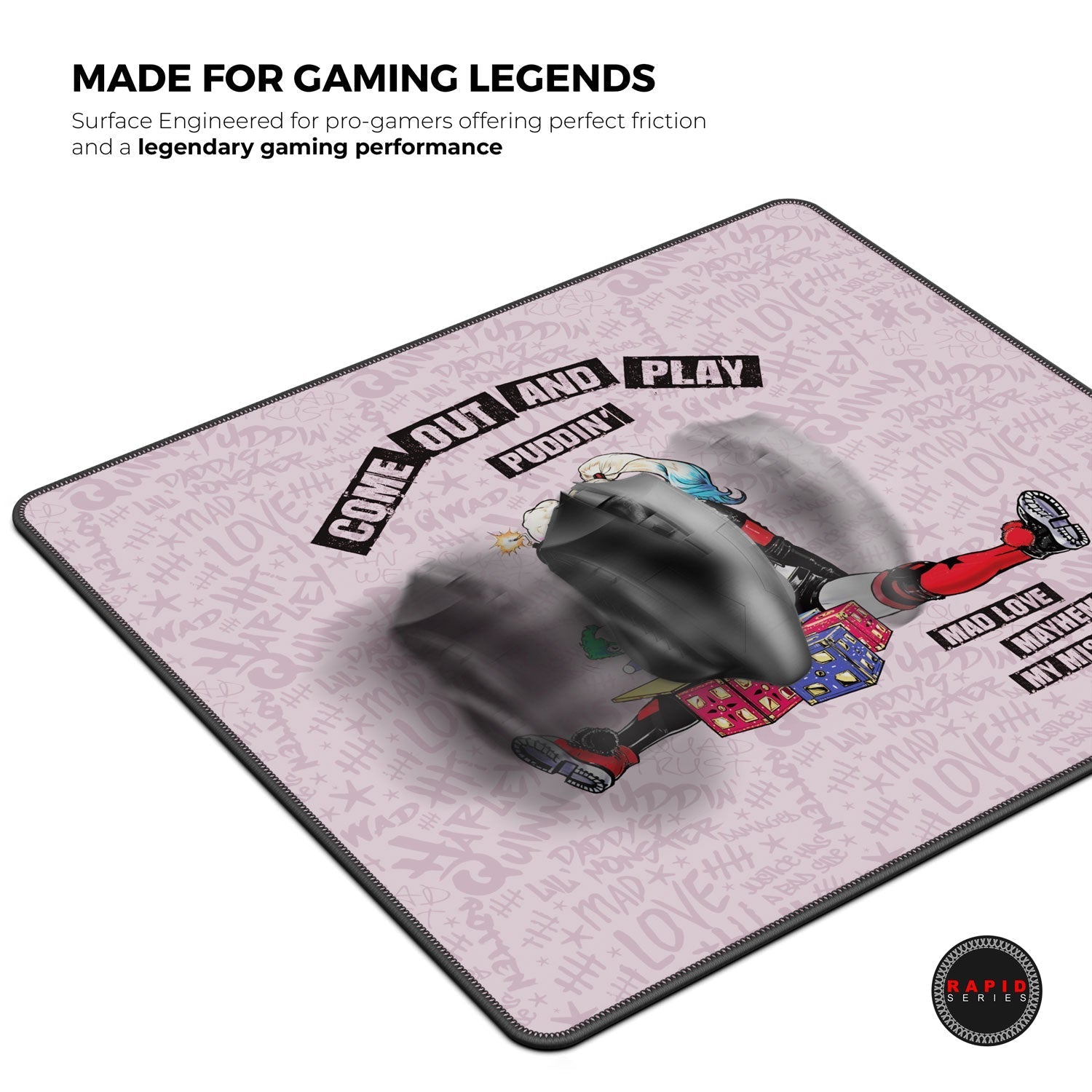 Harley Quinn Gaming Mouse Pad - Velora