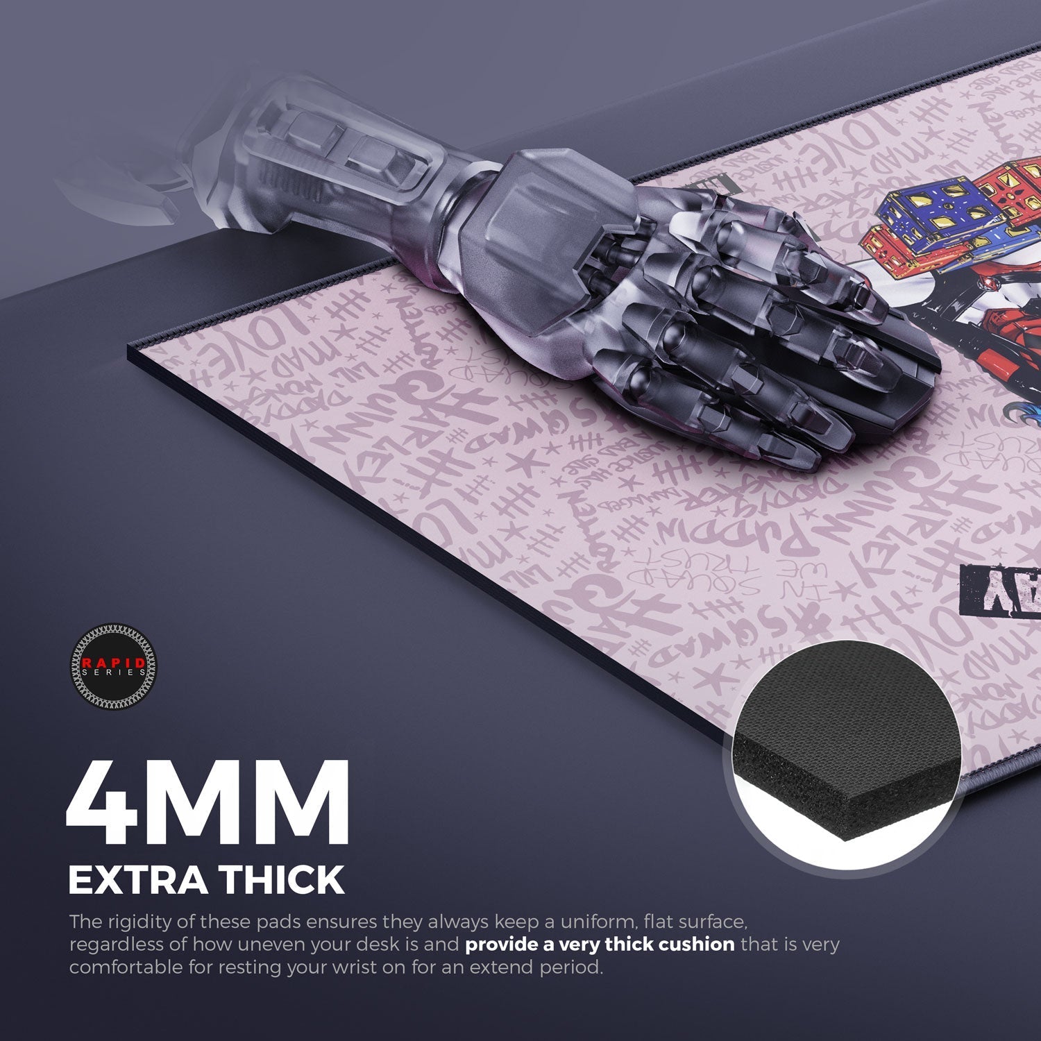 Harley Quinn Gaming Mouse Pad - Velora