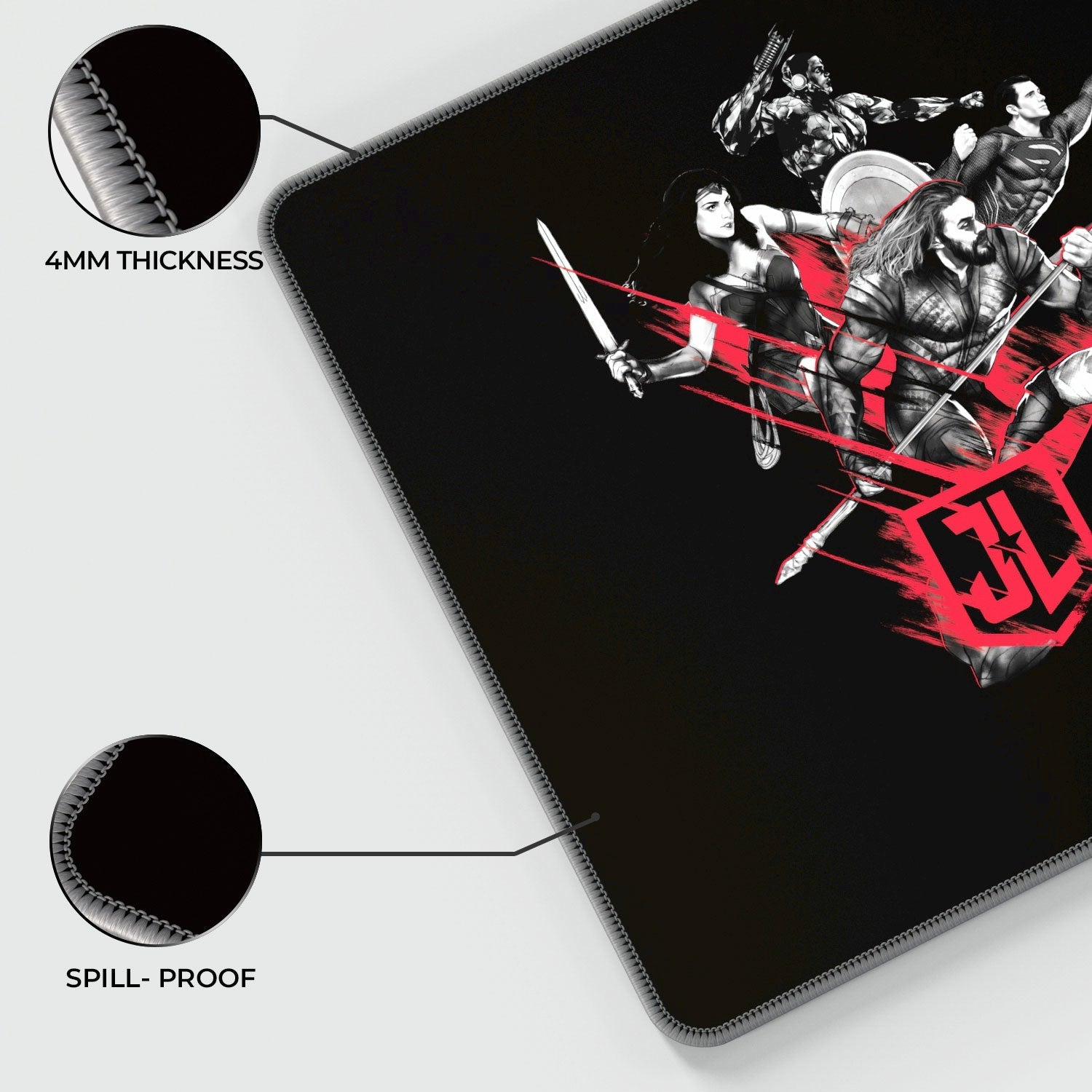 Justice League - Ready For Fight Gaming Mouse Pad - Velora