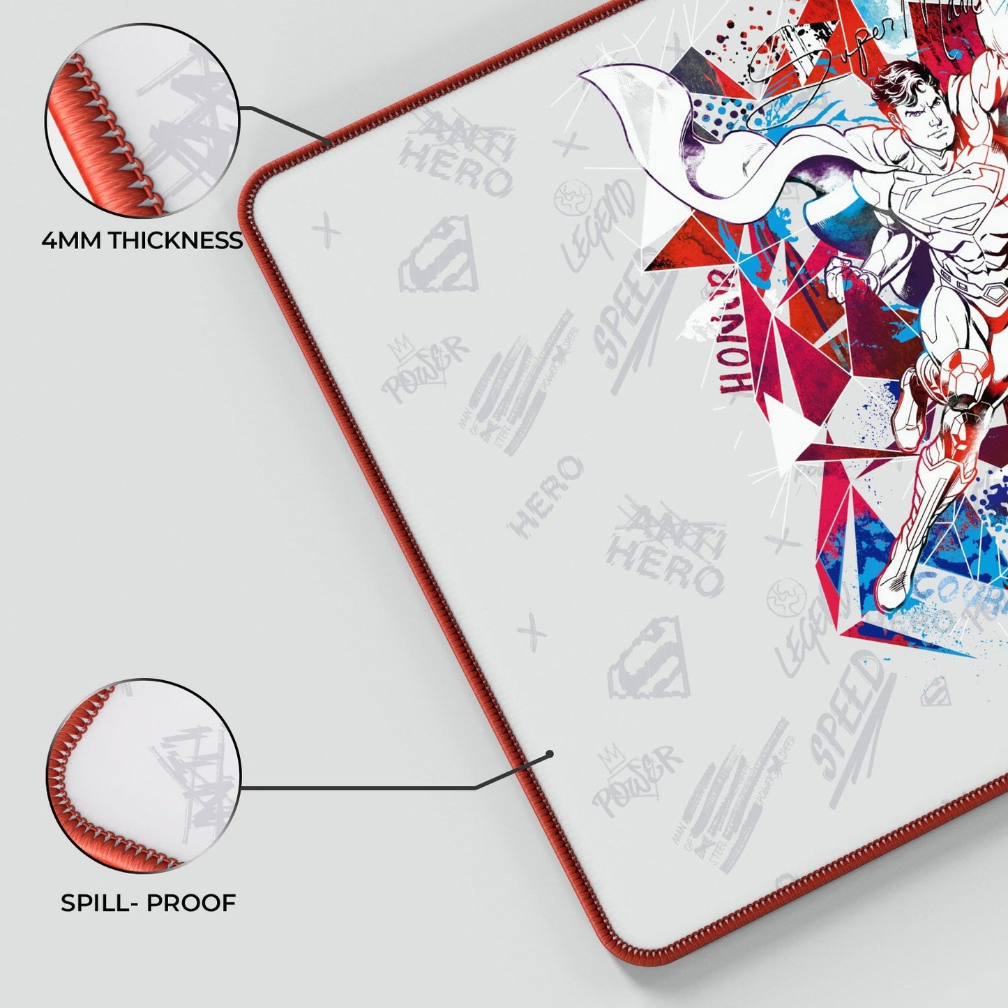 Superman - Truth Honor Courage Gaming Mouse Pad - Velora