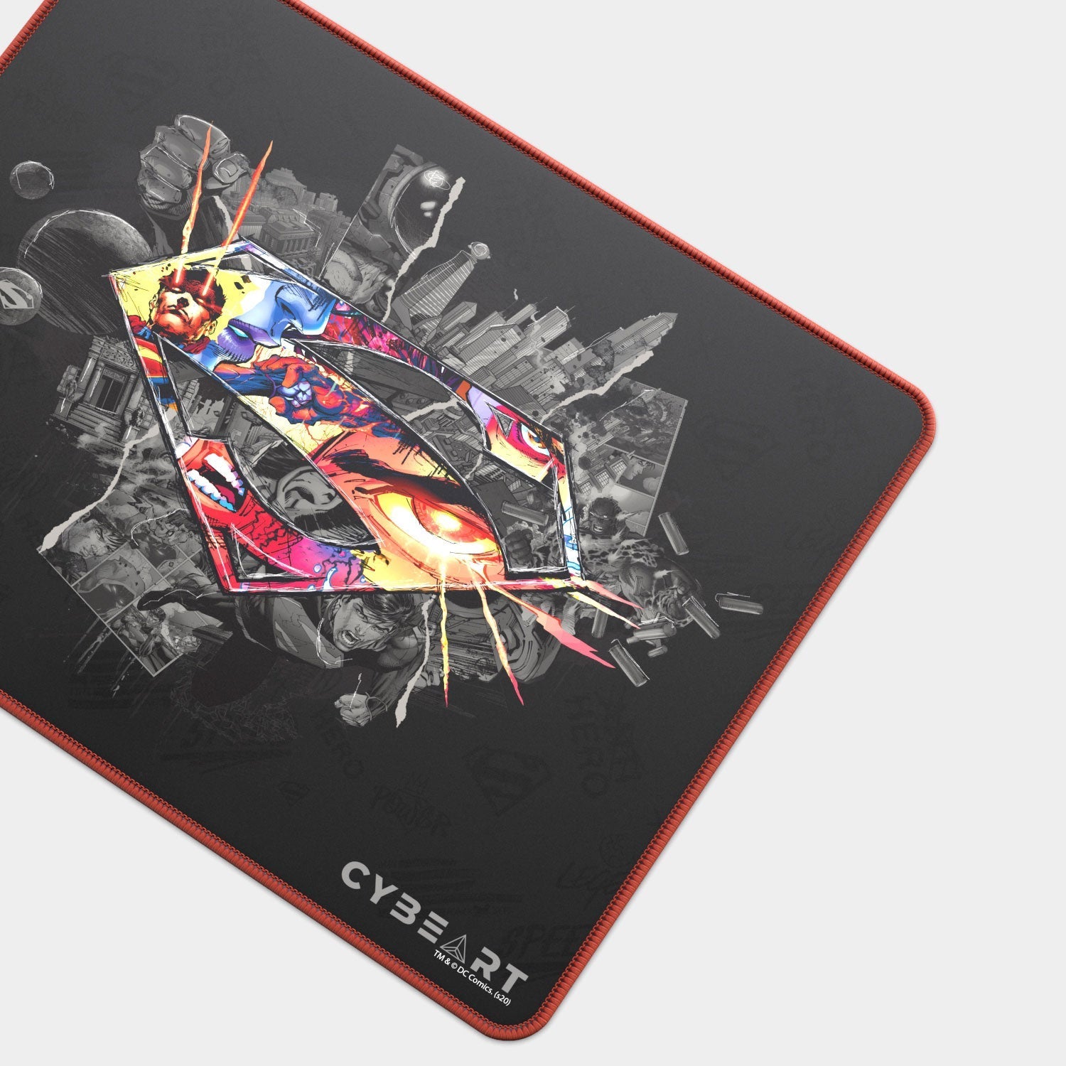 Superman Shield Emblem Gaming Mouse Pad - Velora
