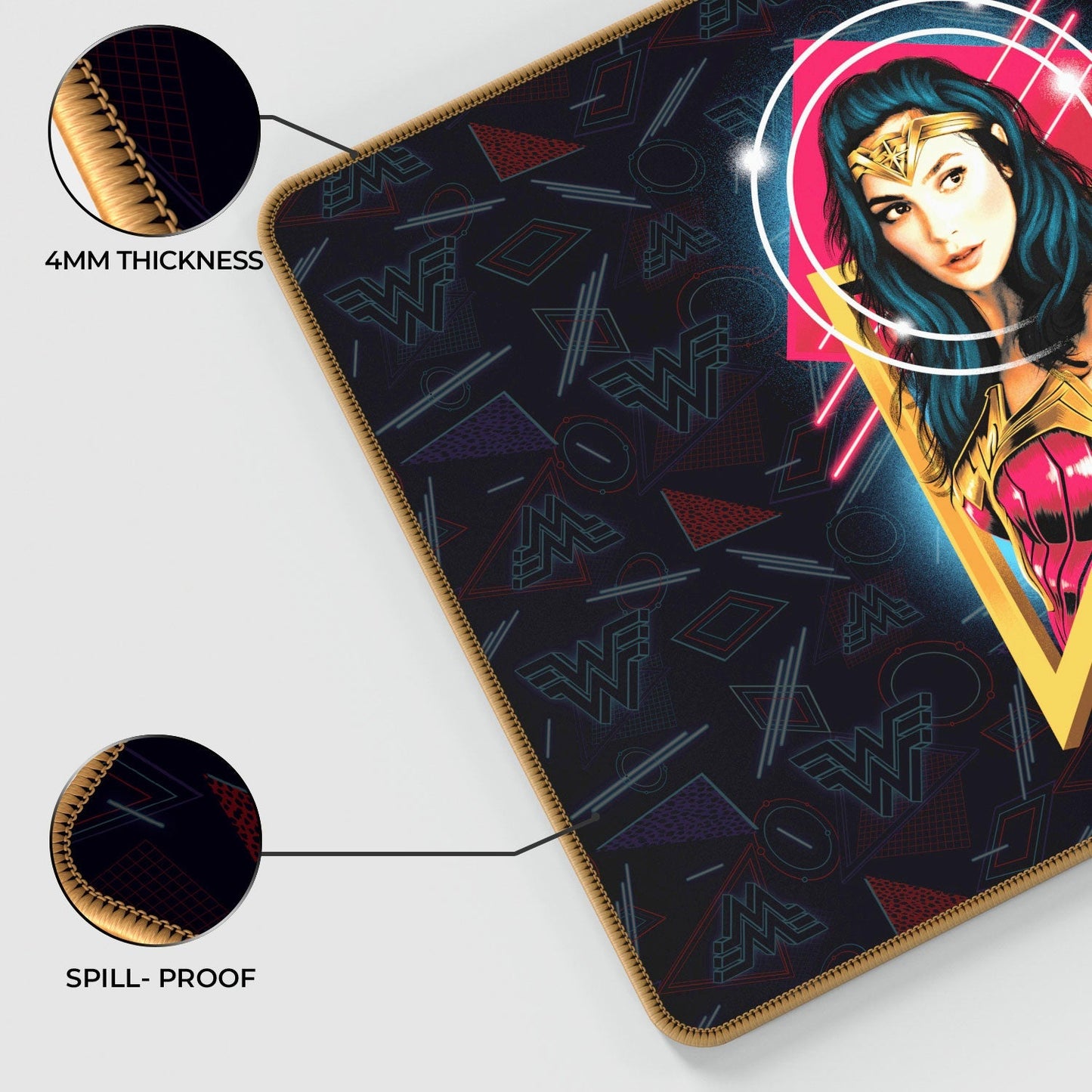 Wonder Woman - Portrait Gaming Mouse Pad - Velora