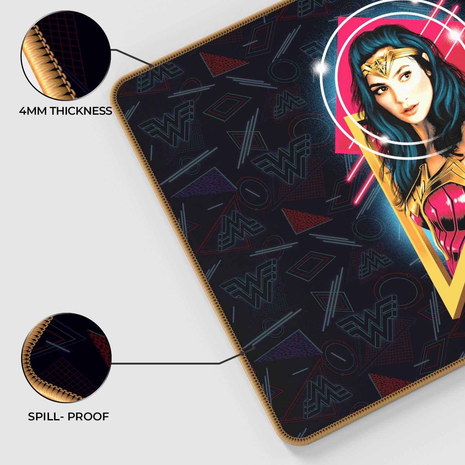Wonder Woman - Portrait Gaming Mouse Pad - Velora