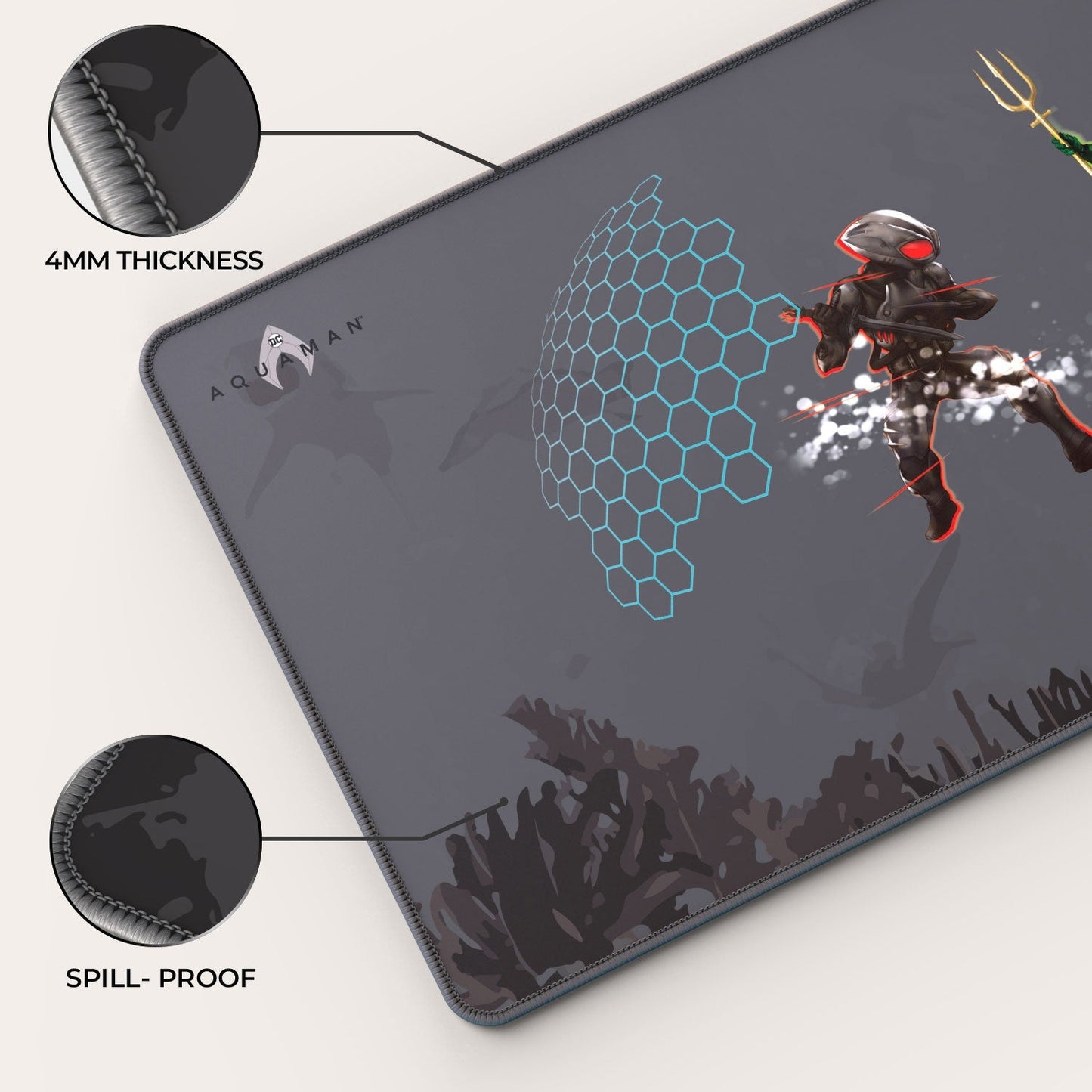 Aquaman Vs. Black Manta Gaming Mouse Pad - Velora