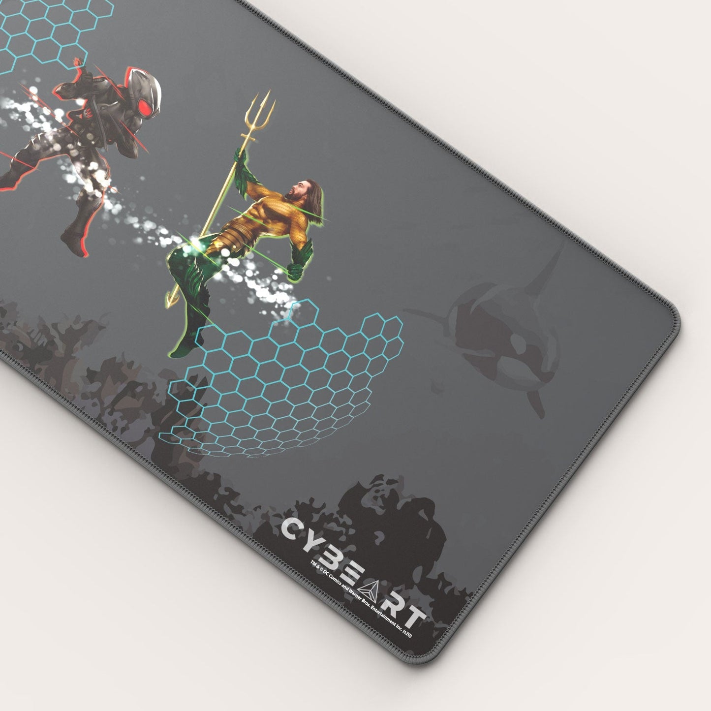 Aquaman Vs. Black Manta Gaming Mouse Pad - Velora