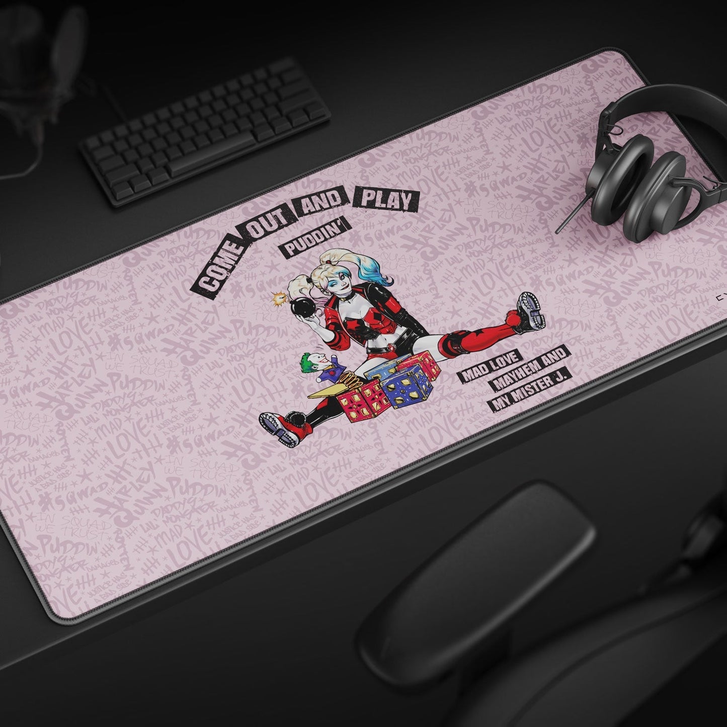 Harley Quinn Gaming Mouse Pad - Velora