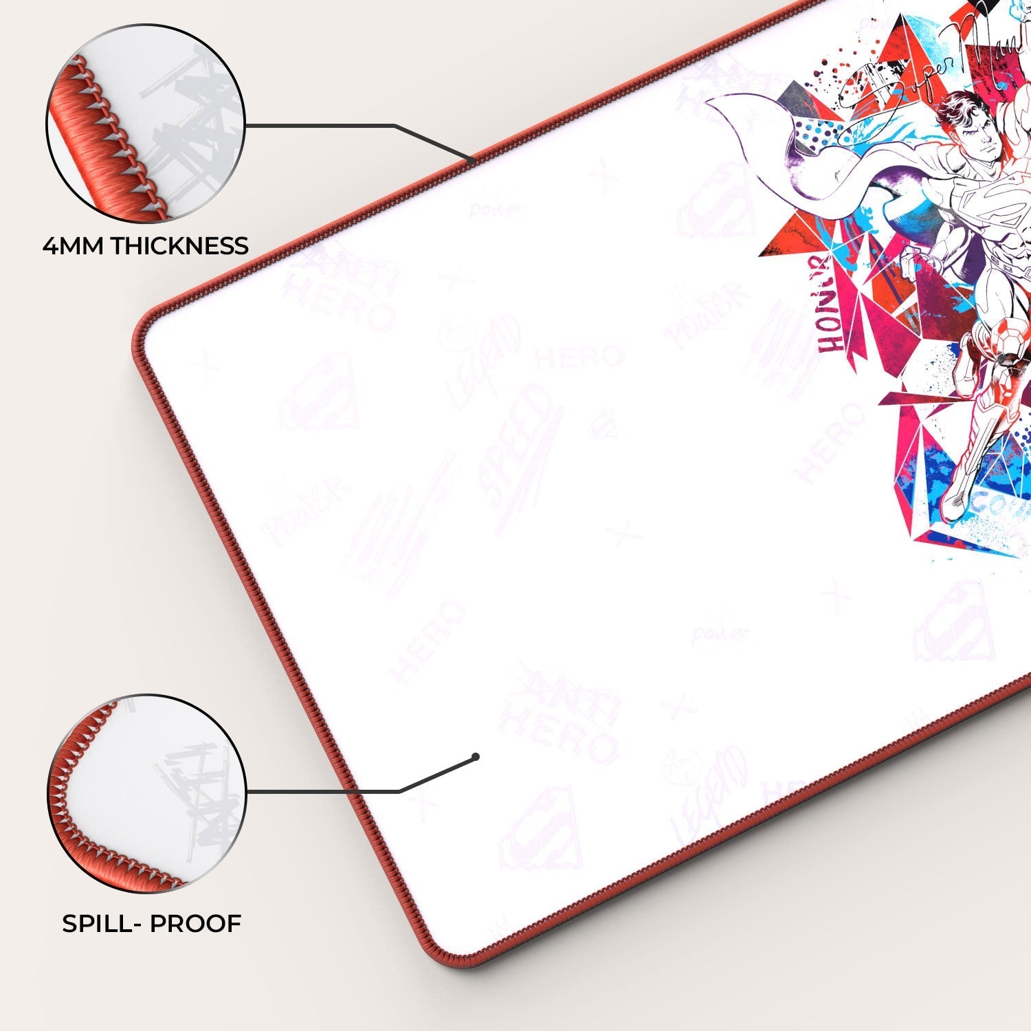 Superman - Truth Honor Courage Gaming Mouse Pad - Velora