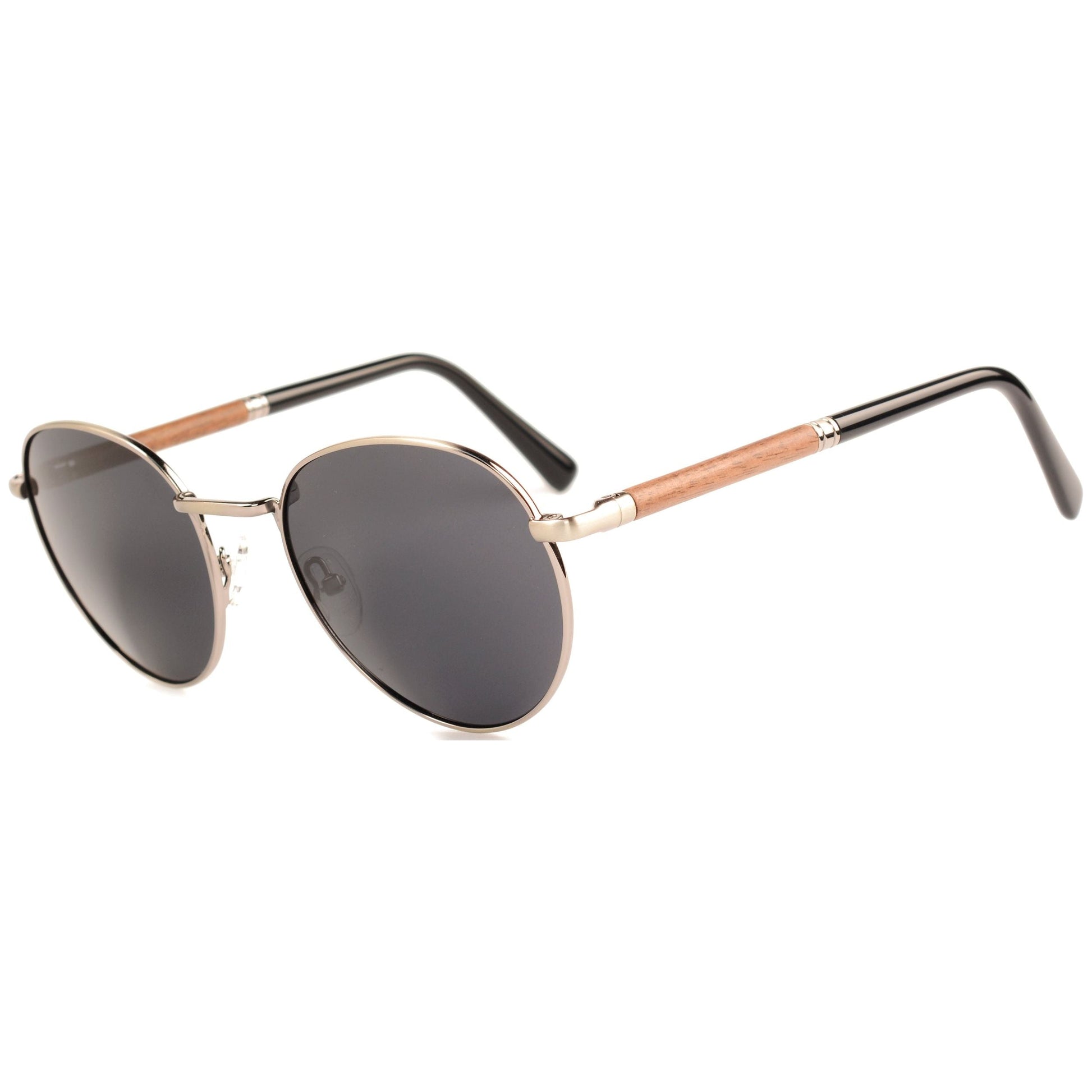 Sloan - Monel & Wood Sunglasses - Velora Luxury Fashion