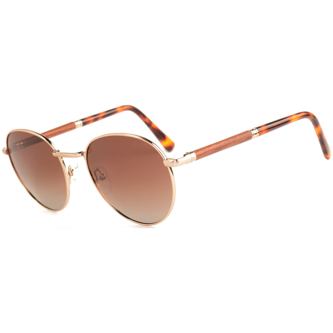 Sloan - Monel & Wood Sunglasses - Velora Luxury Fashion