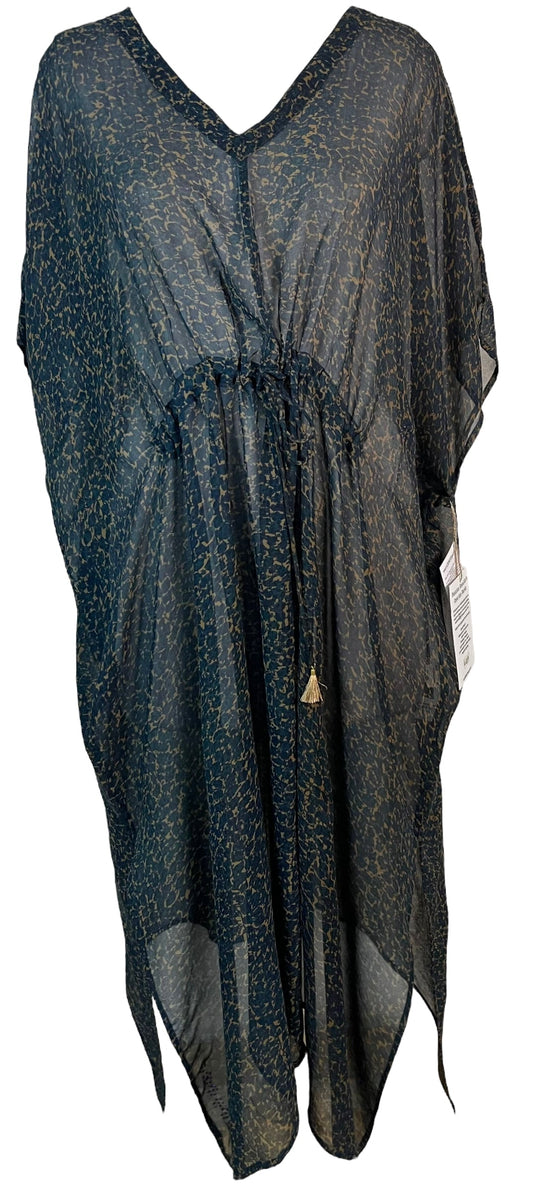 PRG6359 Sheer Avatar Pure Silk Maxi Kaftan - Velora