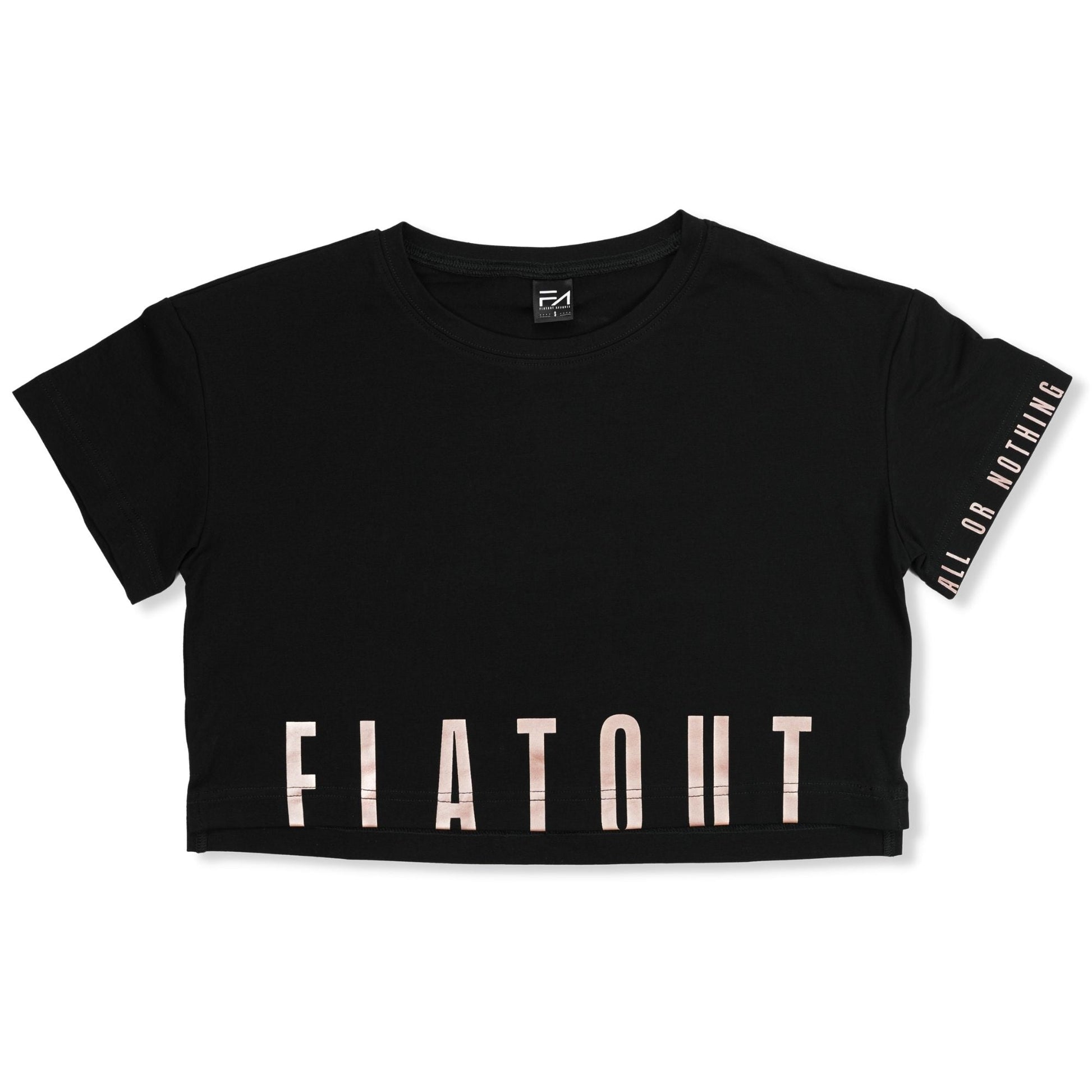 Madi Crop Tee Black - Velora