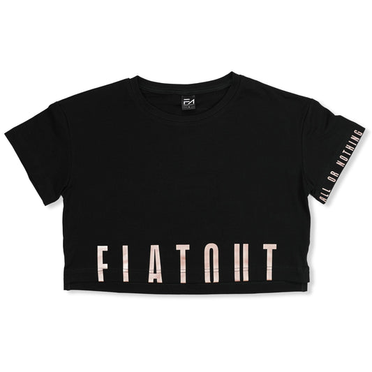 Madi Crop Tee Black - Velora