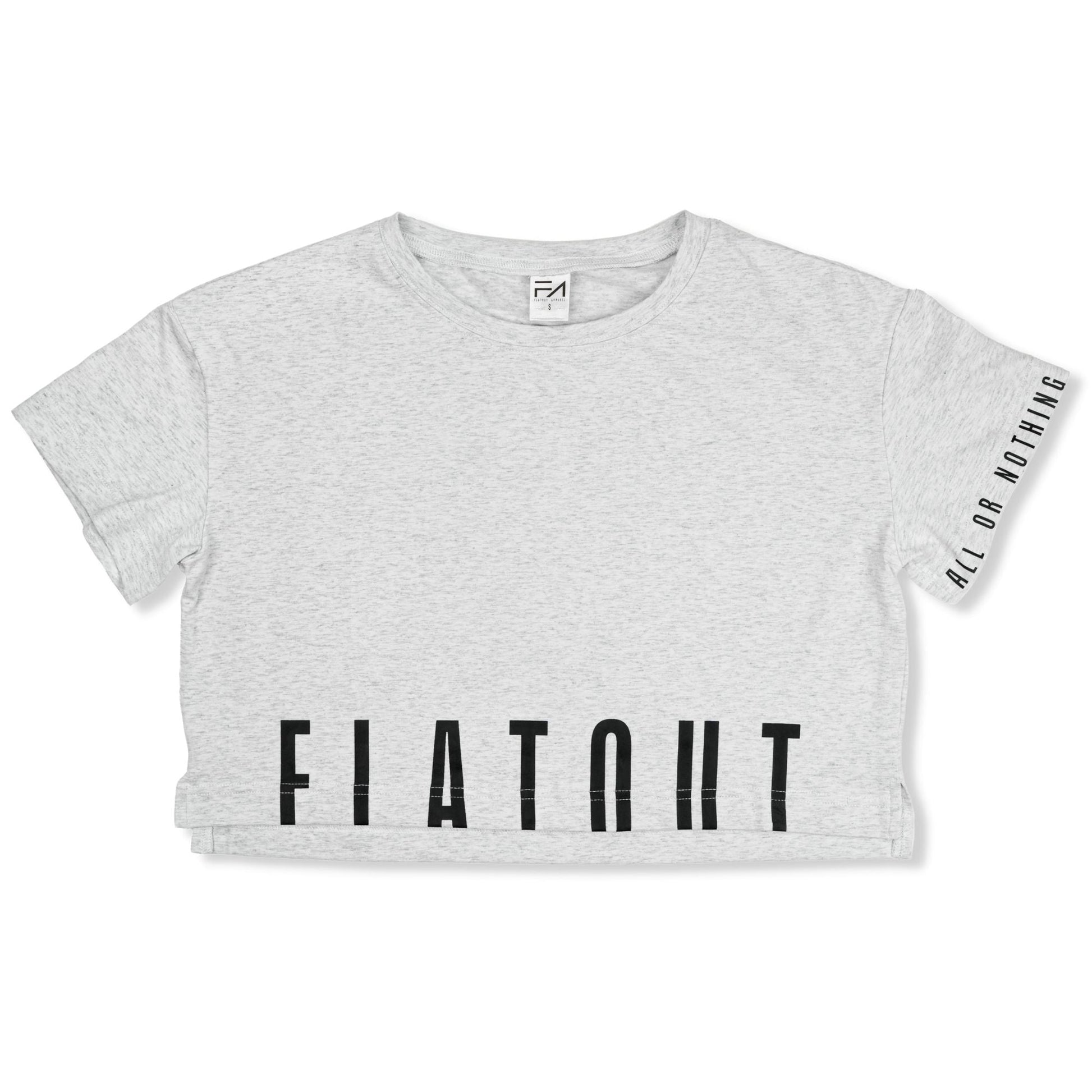 Madi Crop Tee Heather Grey - Velora