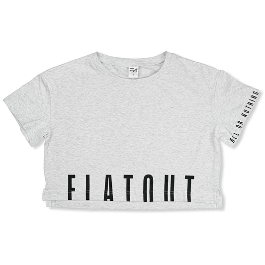 Madi Crop Tee Heather Grey - Velora
