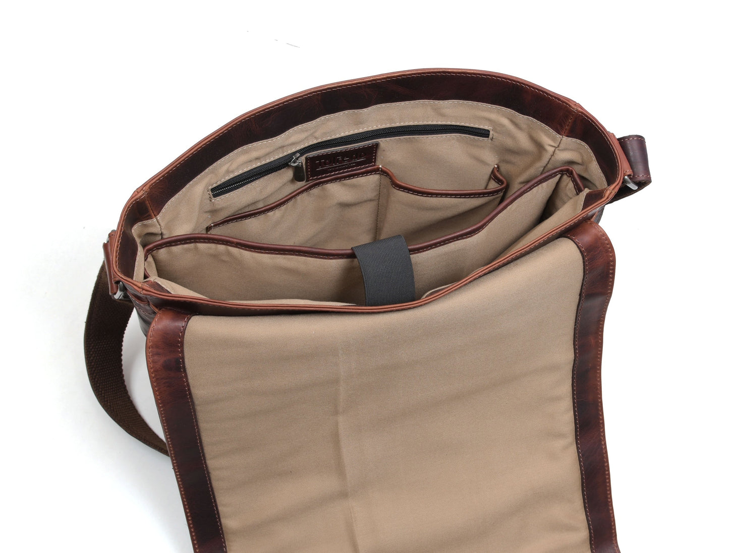 Manhattan - Leather Messenger bag - Velora Luxury Fashion