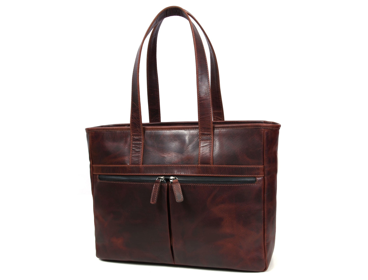 Manhattan - Leather Tote - Velora Luxury Fashion