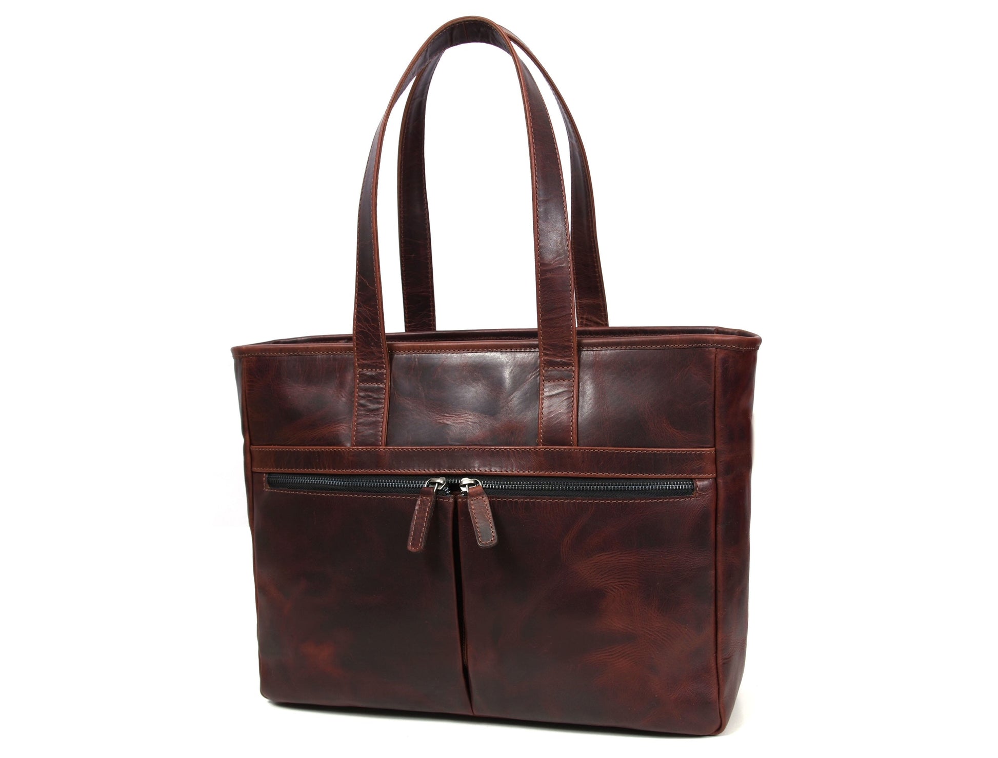 Manhattan - Leather Tote - Velora Luxury Fashion