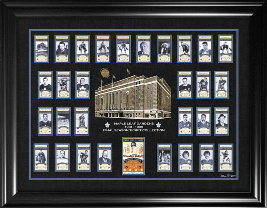 Maple Leaf Gardens Final Season Replica Ticket Set Framed Print - Velora Luxury Fashion