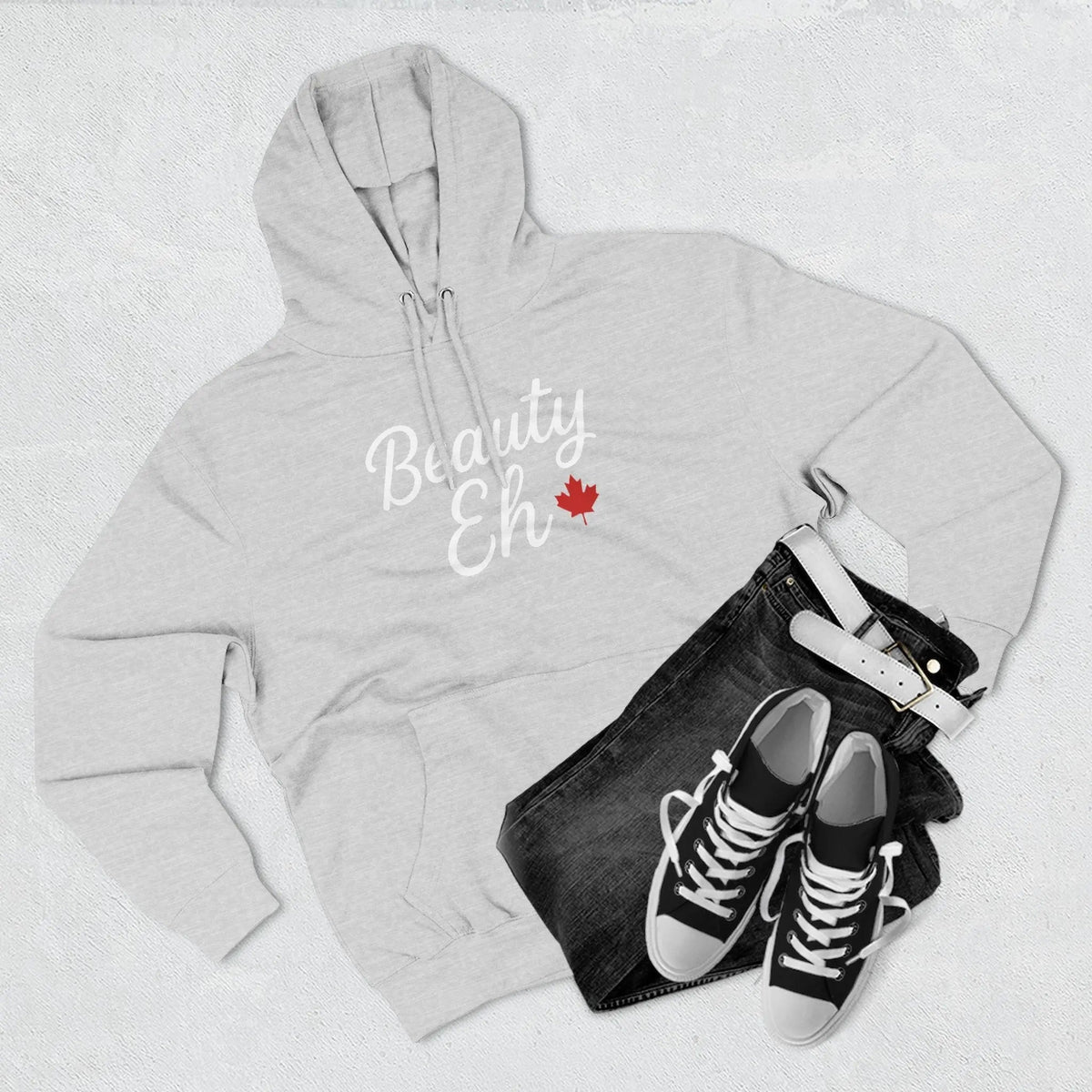 Maple Stick Fleece Hoodie – Canadian Beauty Eh Pullover - Velora Luxury Fashion