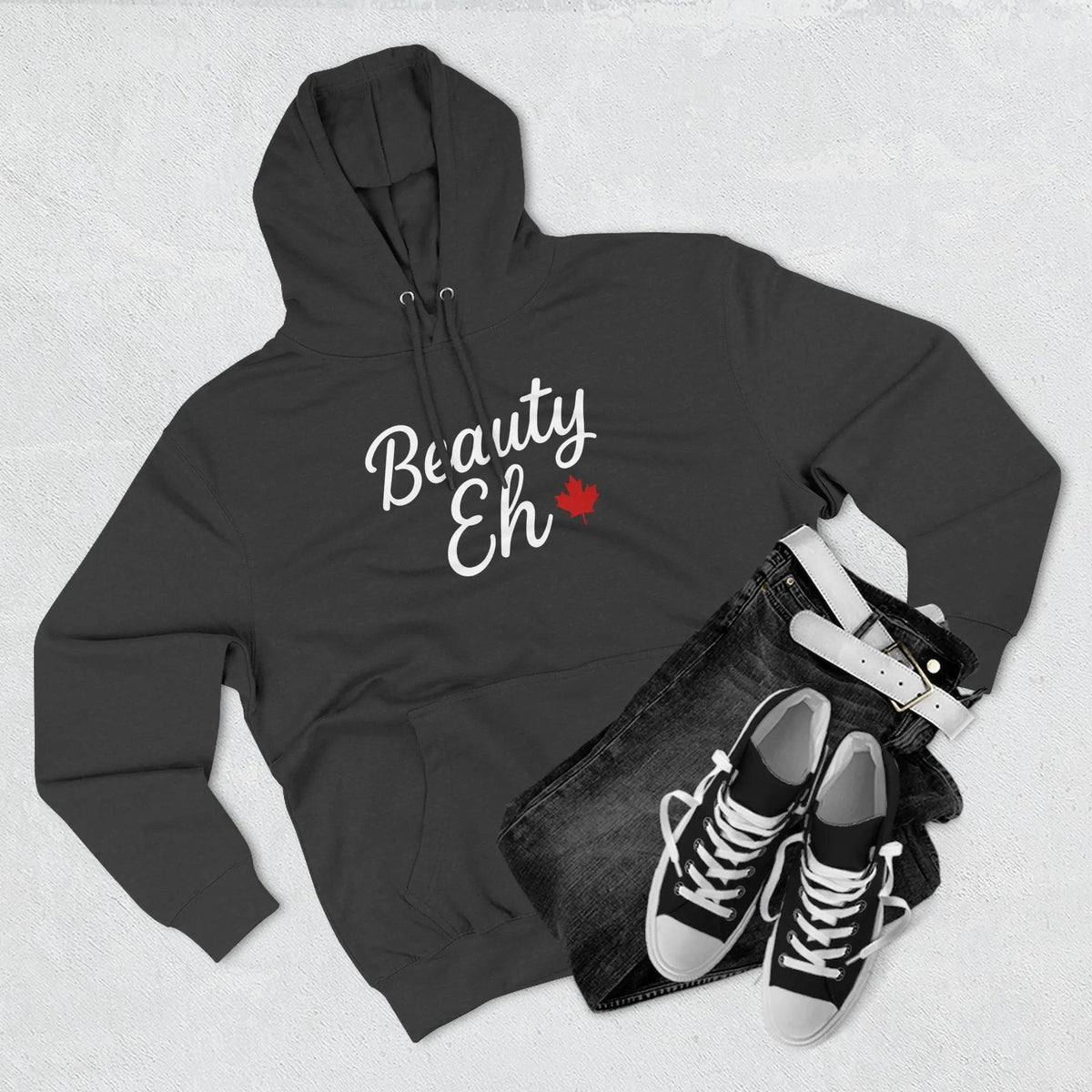 Maple Stick Fleece Hoodie – Canadian Beauty Eh Pullover - Velora Luxury Fashion