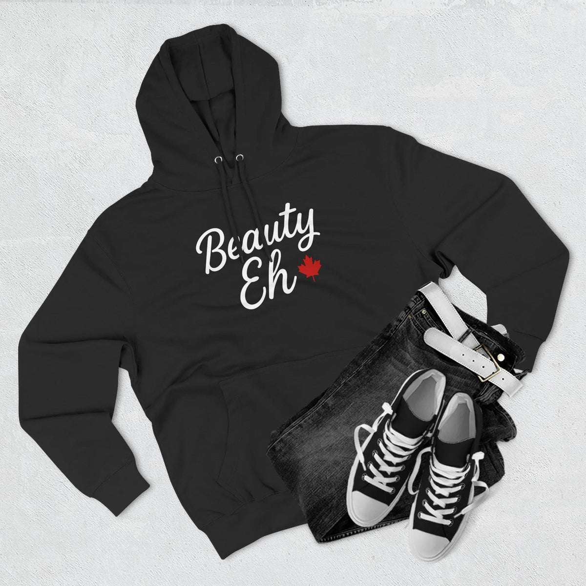 Maple Stick Fleece Hoodie – Canadian Beauty Eh Pullover - Velora Luxury Fashion