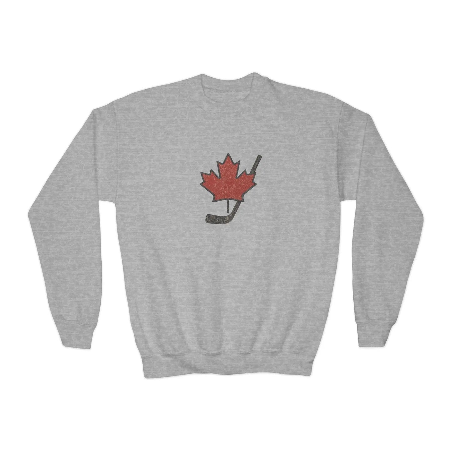 Maple Stick Youth Crewneck Sweatshirt – Maple Leaf Pride - Velora Luxury Fashion