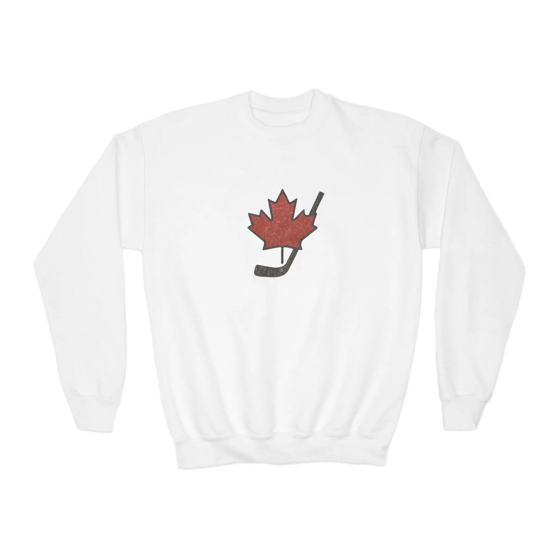 Maple Stick Youth Crewneck Sweatshirt – Maple Leaf Pride - Velora Luxury Fashion