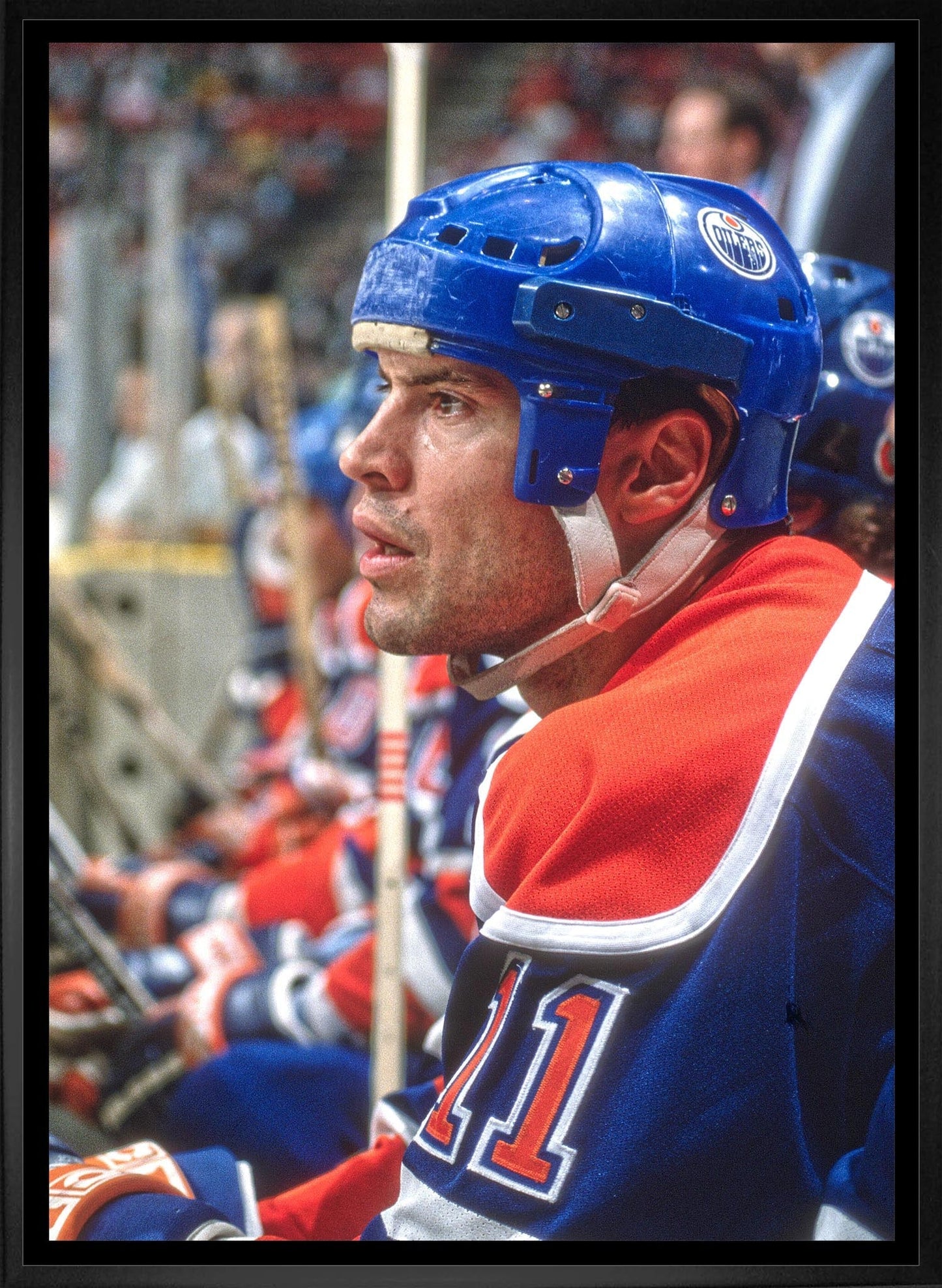 Mark Messier 20x29 Framed Canvas Edmonton Oilers - Velora Luxury Fashion