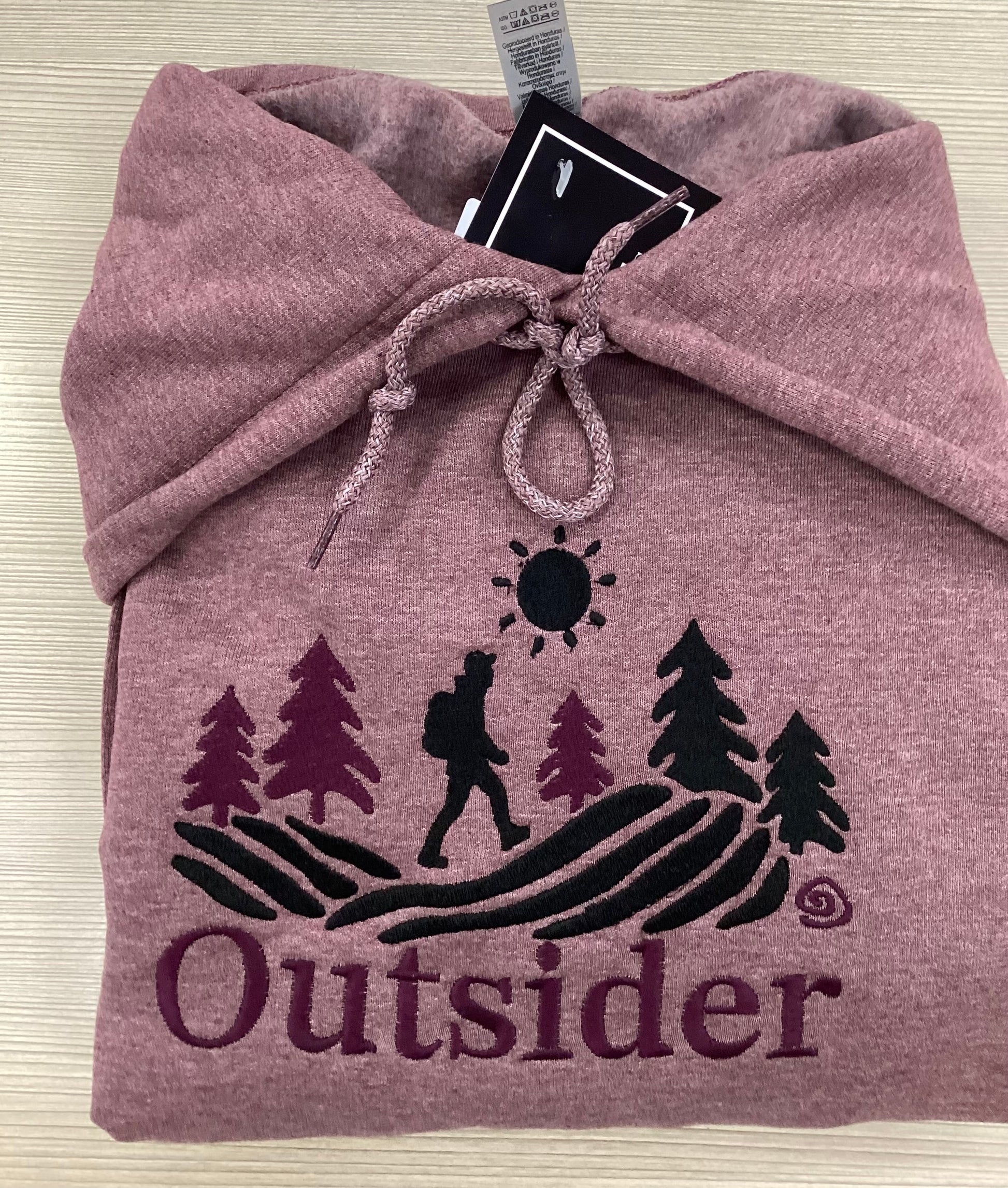 Maroon Outsider Camping Hoodie - Velora Luxury Fashion