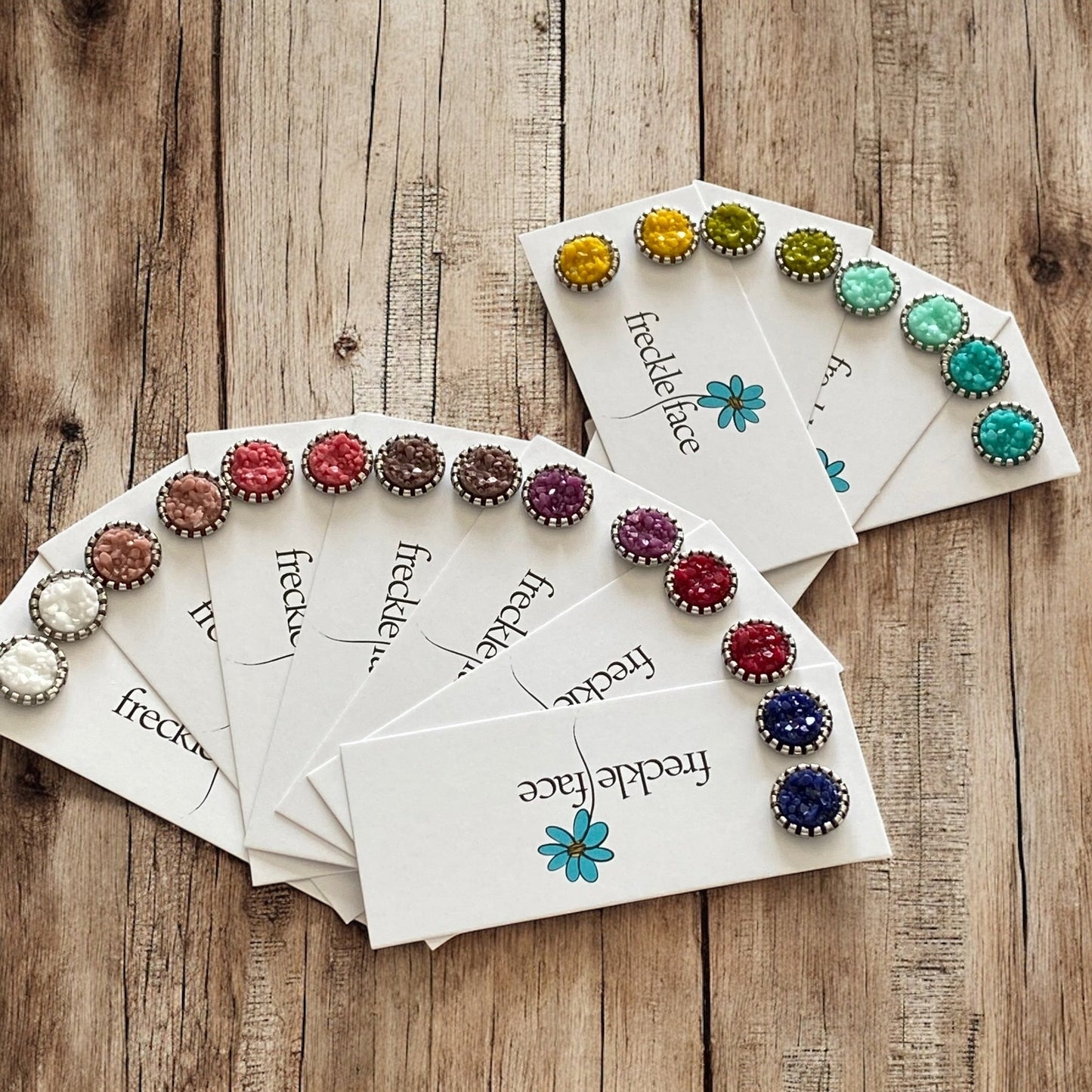 Matte Spring Color Studs 10mm - Velora Luxury Fashion