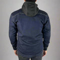 Men’s Armored Denim Shirt with Removable Hoodie - Velora Luxury Fashion