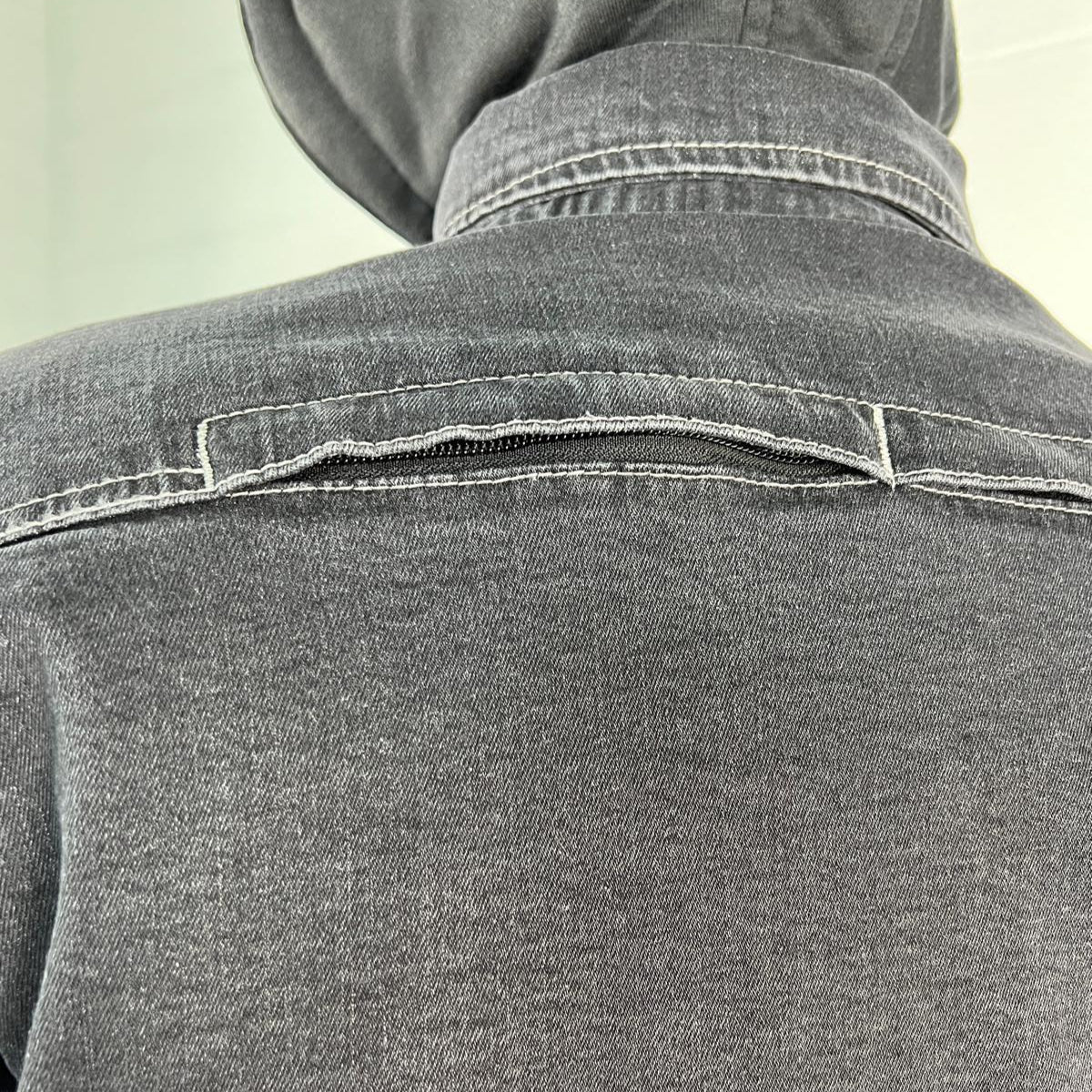 Men’s Armored Denim Shirt with Removable Hoodie - Velora Luxury Fashion