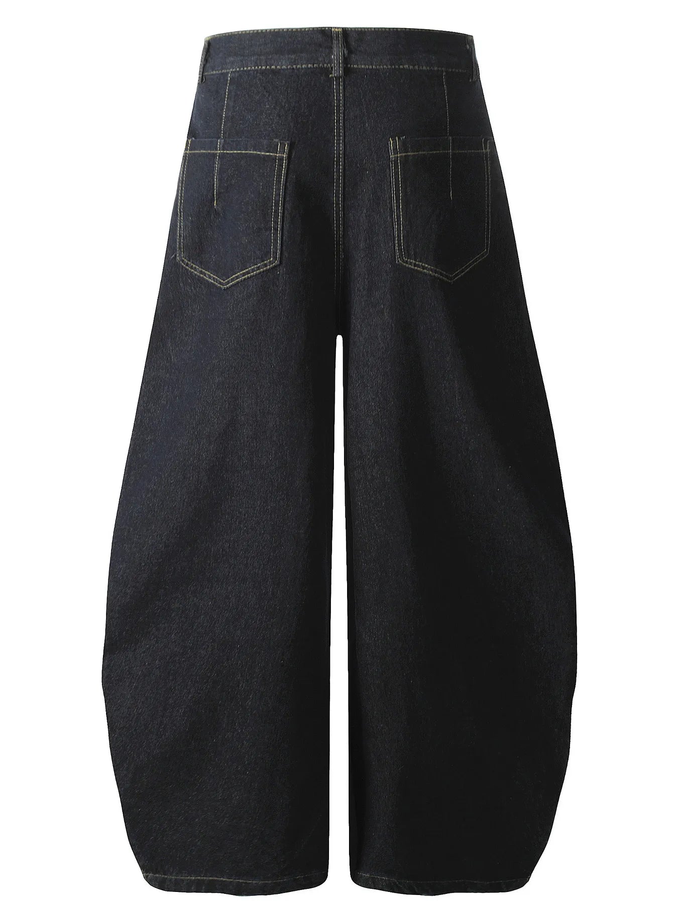 Men's Button Fly High Waist Curved Jeans - Velora