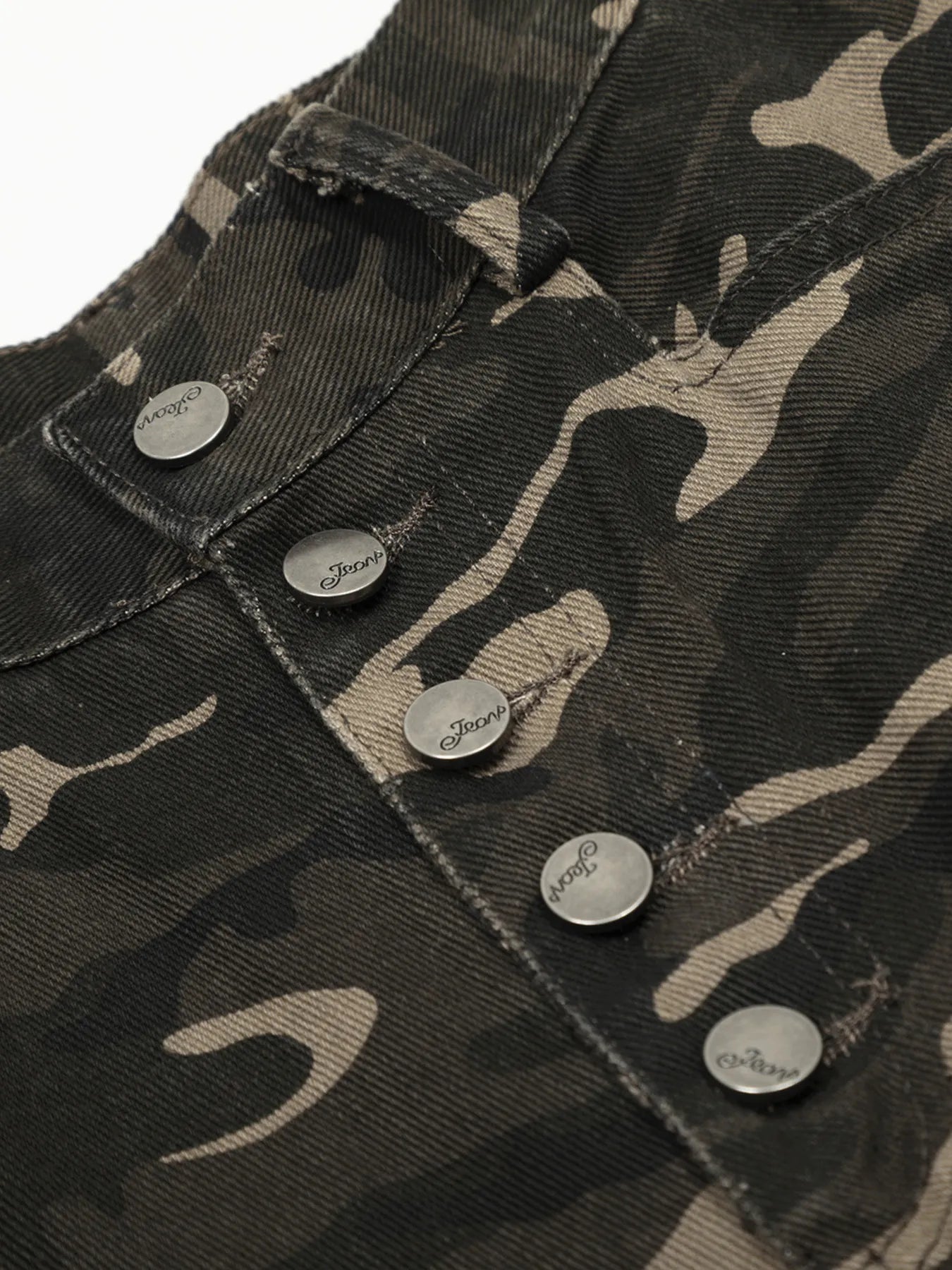 Men's Button Fly High Waist Curved Jeans - Velora