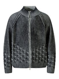 Men's Cable-Knit Zip-Up Cardigan - Velora Luxury Fashion