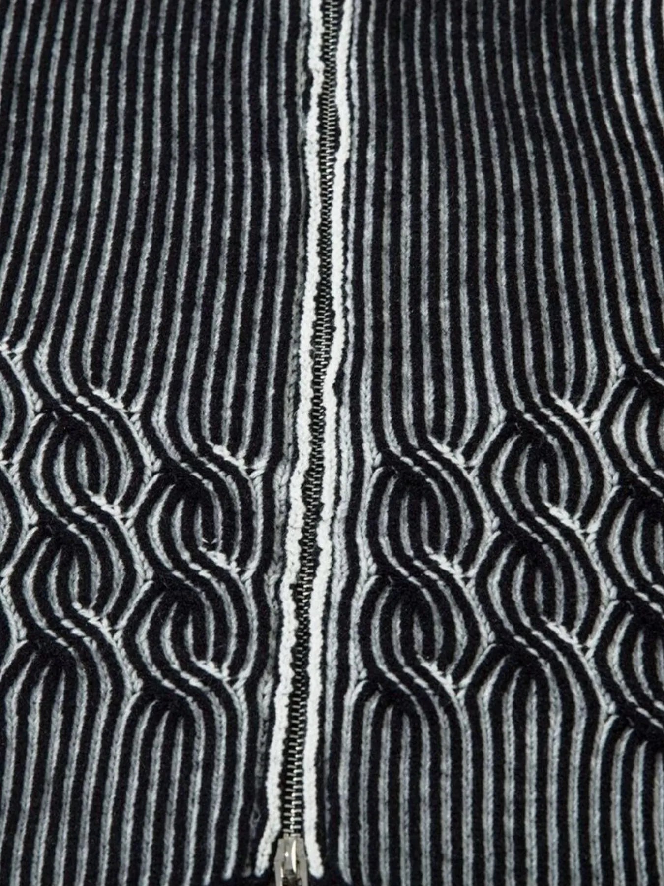 Men's Cable-Knit Zip-Up Cardigan - Velora