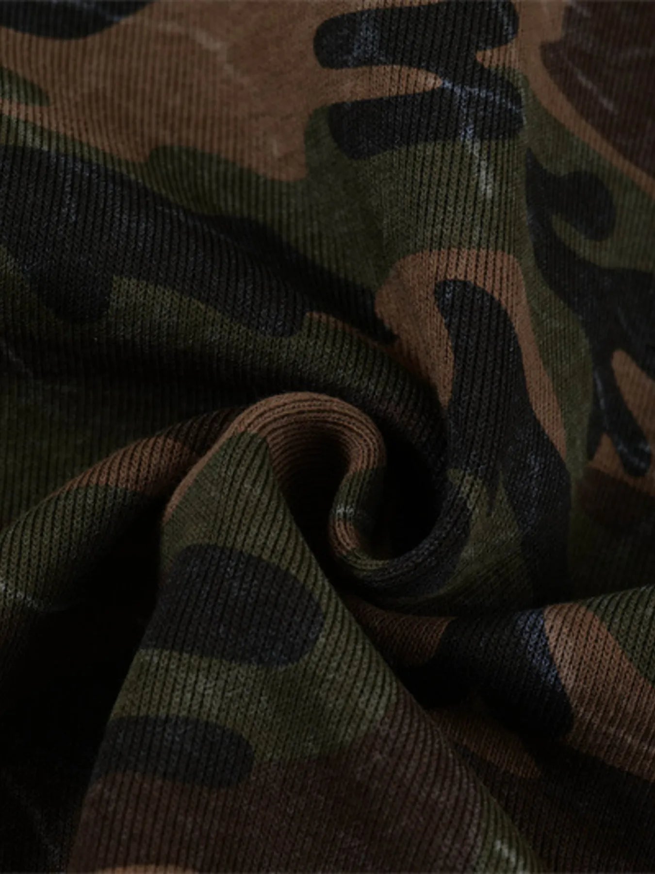 Men's Camouflage Print Zip-Up Hoodie - Velora Luxury Fashion