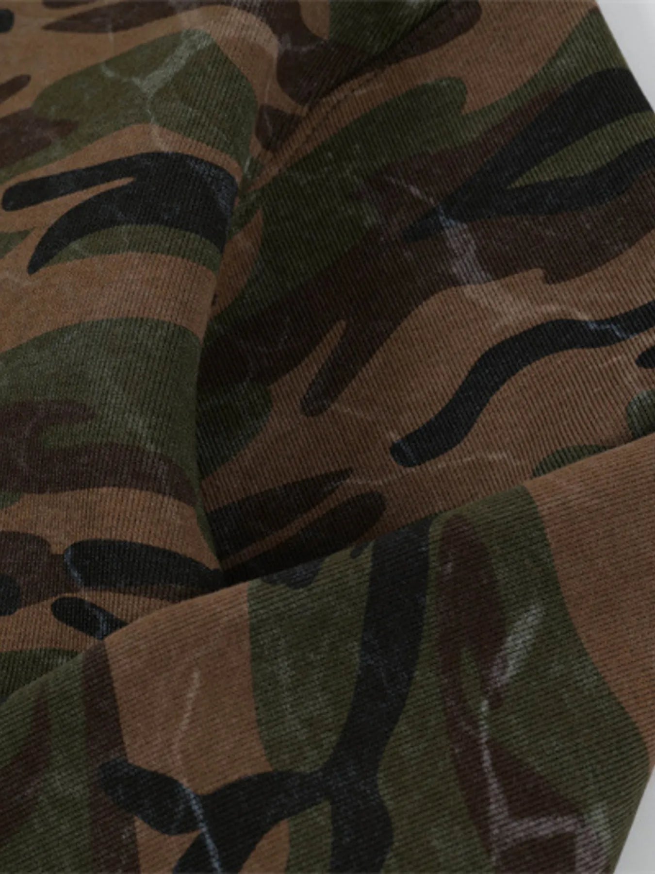 Men's Camouflage Print Zip-Up Hoodie - Velora Luxury Fashion