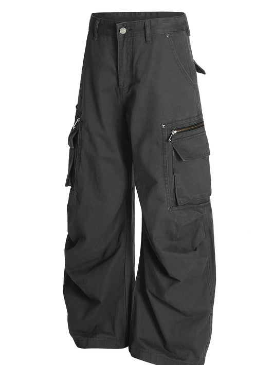 Men's Cargo Curved Pants with Multi Pockets - Velora