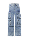 Men's Cargo Wide Leg Jeans - Velora Luxury Fashion