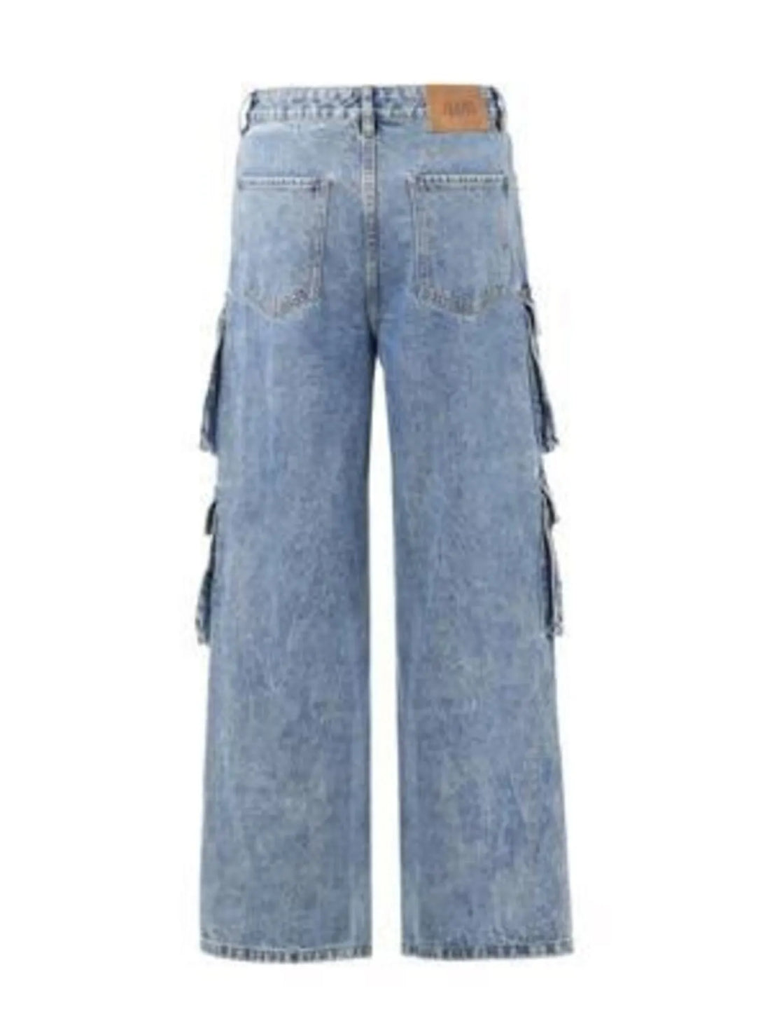 Men's Cargo Wide Leg Jeans - Velora Luxury Fashion