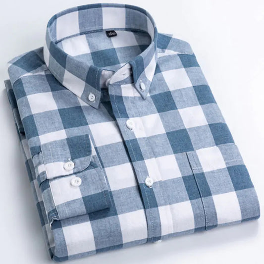 Men's Checkered Business Shirt by Burberry (Spring/Summer) - Velora Luxury Fashion