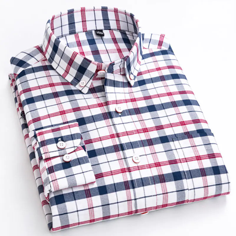 Men's Checkered Business Shirt by Burberry (Spring/Summer) - Velora Luxury Fashion