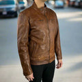 Men's Classic Sheep Leather Jacket - Velora Luxury Fashion