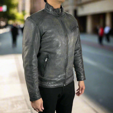 Men's Classic Sheep Leather Jacket - Velora Luxury Fashion
