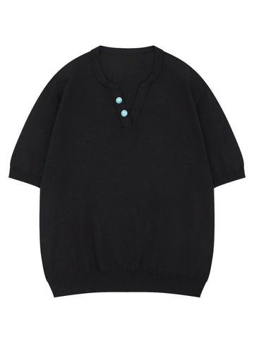 Men's Classic Short Sleeve Knit T-Shirt - Velora Luxury Fashion