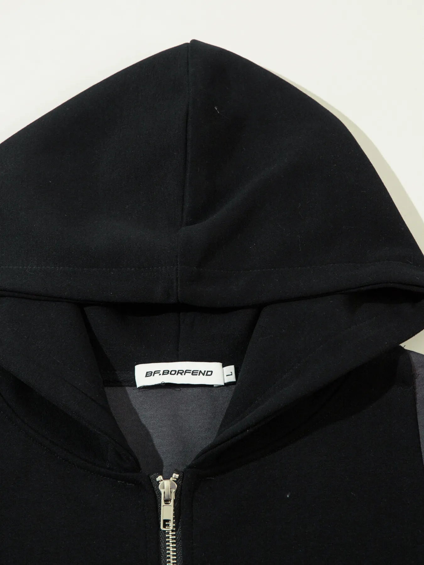 Men's Color Block Letter Graphic Zip-Up Hoodie - Velora