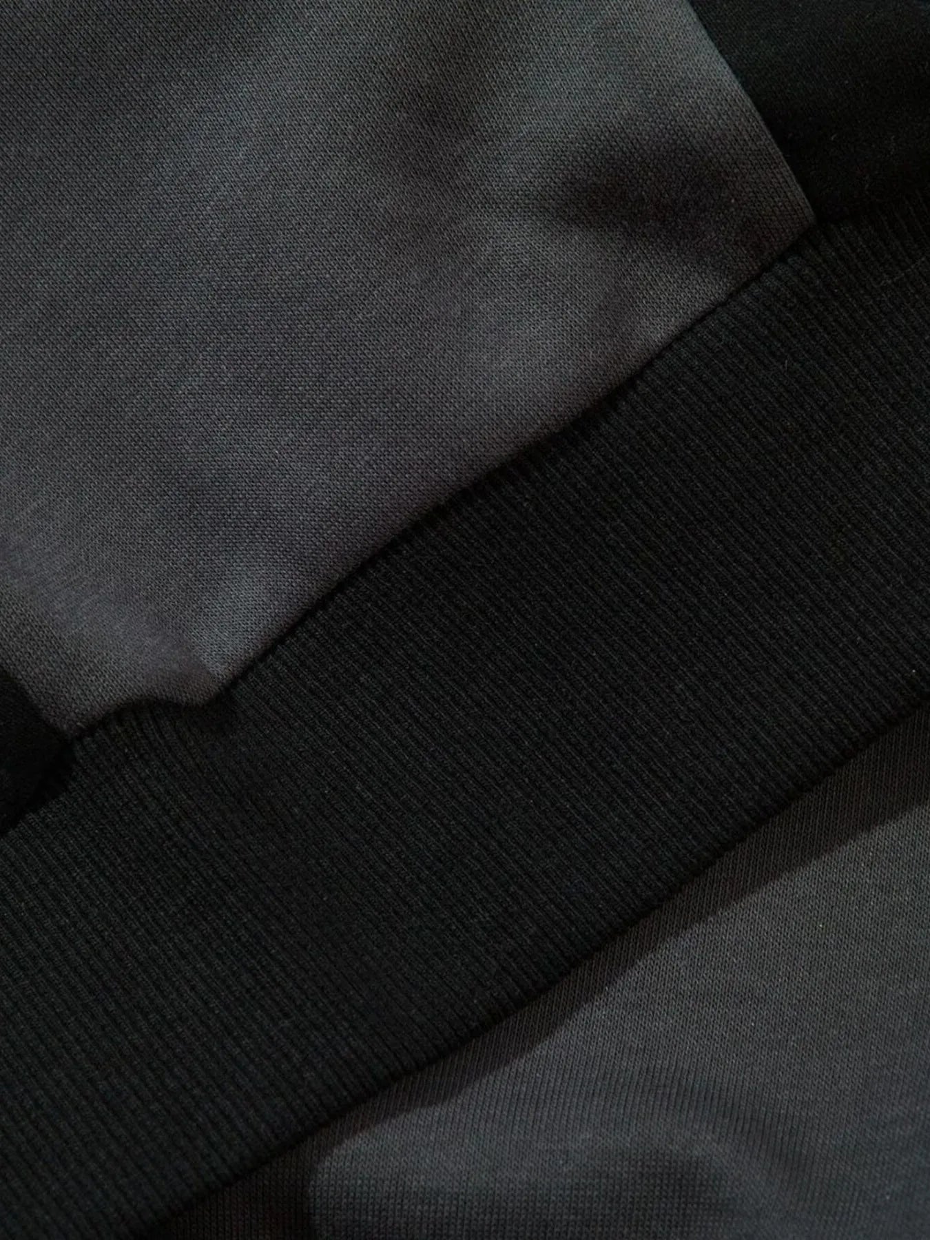 Men's Color Block Letter Graphic Zip-Up Hoodie - Velora